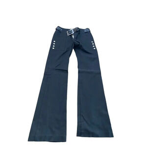 Bebe Black Y2K 90s Pants Size 4 with belt